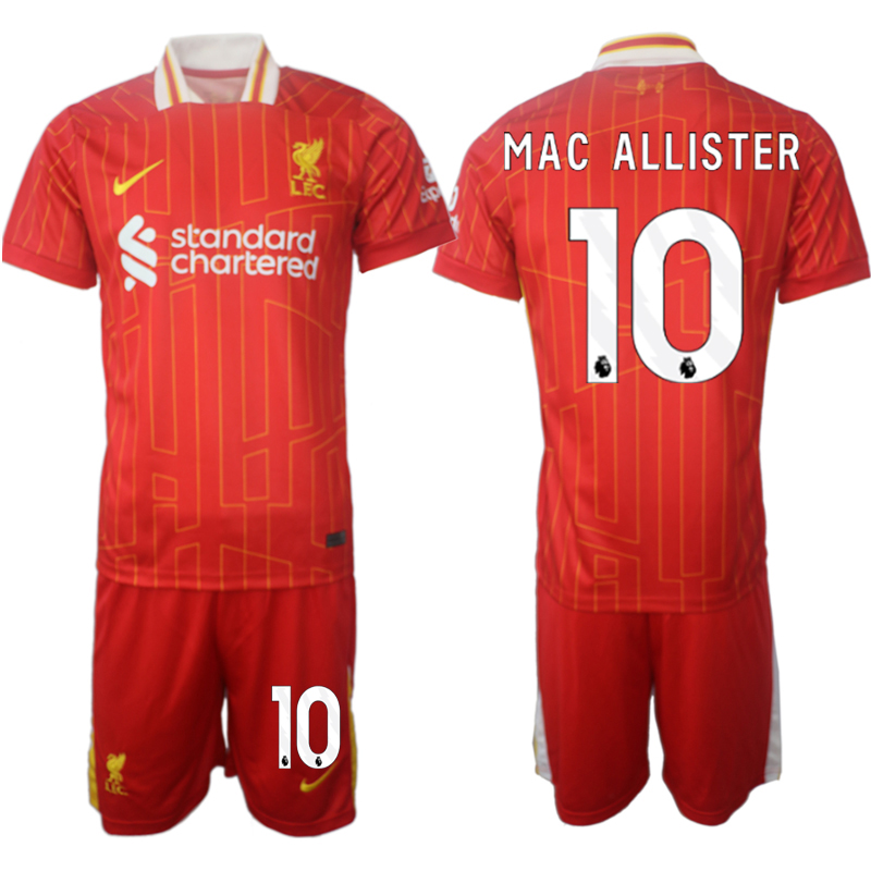 Men 2024-2025 Club Liverpool home red 10 Soccer Jersey